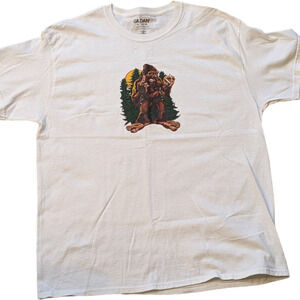 Big Foot Smoking Graphic Tee - Size XL - All Genders